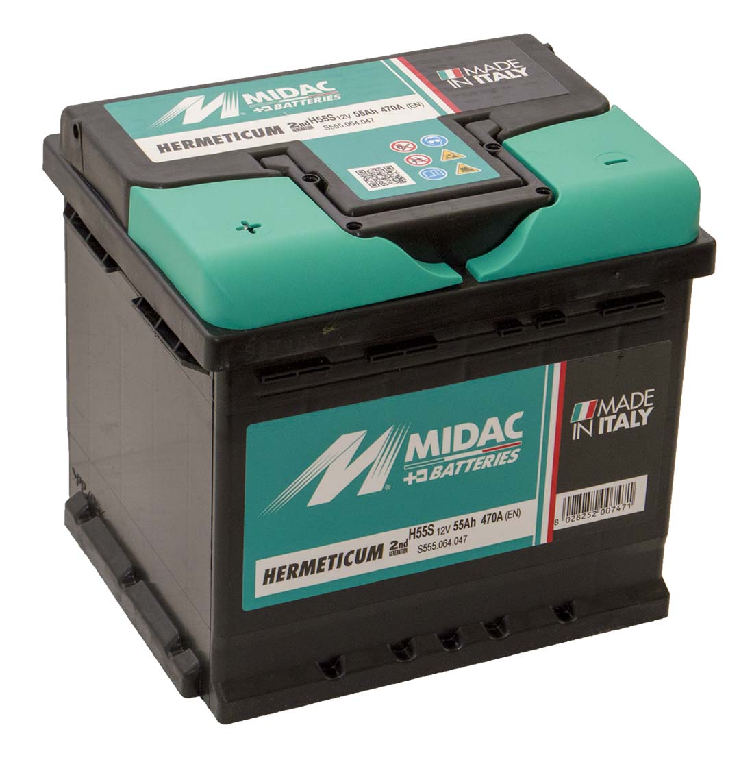 Автомобільний акумулятор MIDAC HERMETICUM 6СТ-55